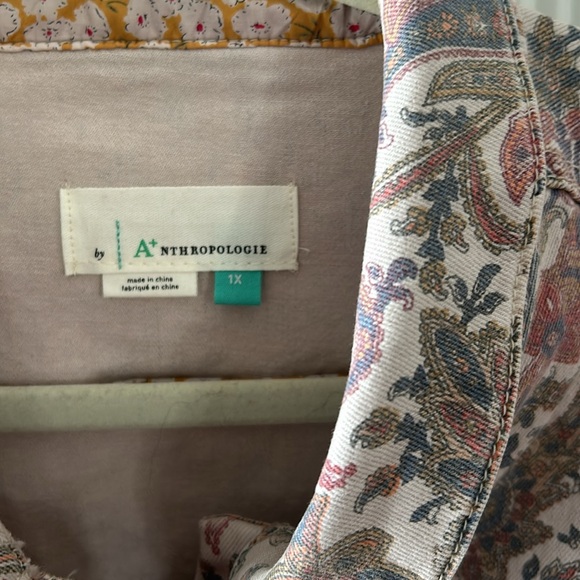 Anthropologie NWT Paisley Utility Jumpsuit 1X - Picture 4 of 10